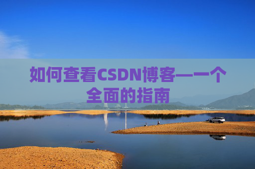 如何查看CSDN博客—一个全面的指南